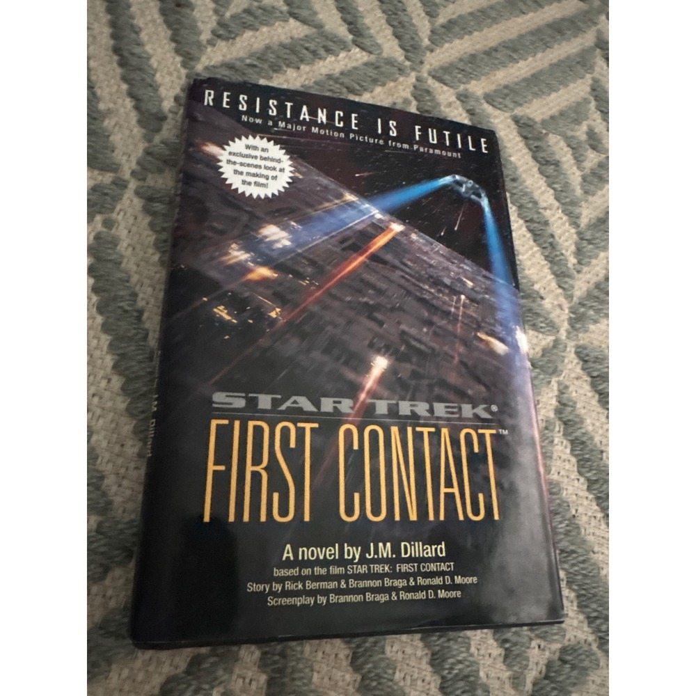 Star Trek First Contact Hardcover Novel J.M. Dillard 1st Edition 1996 Sci-Fi